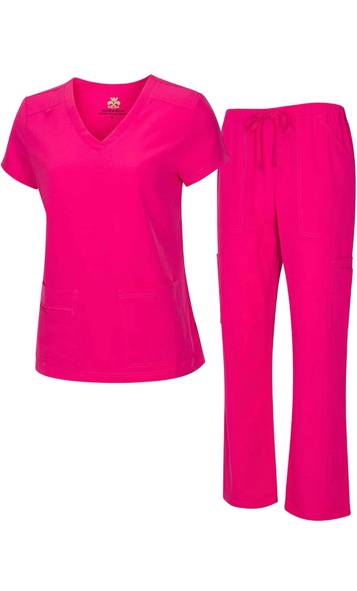 WOMEN'S COOL STRETCH V-NECK TOP AND CARGO PANT SET