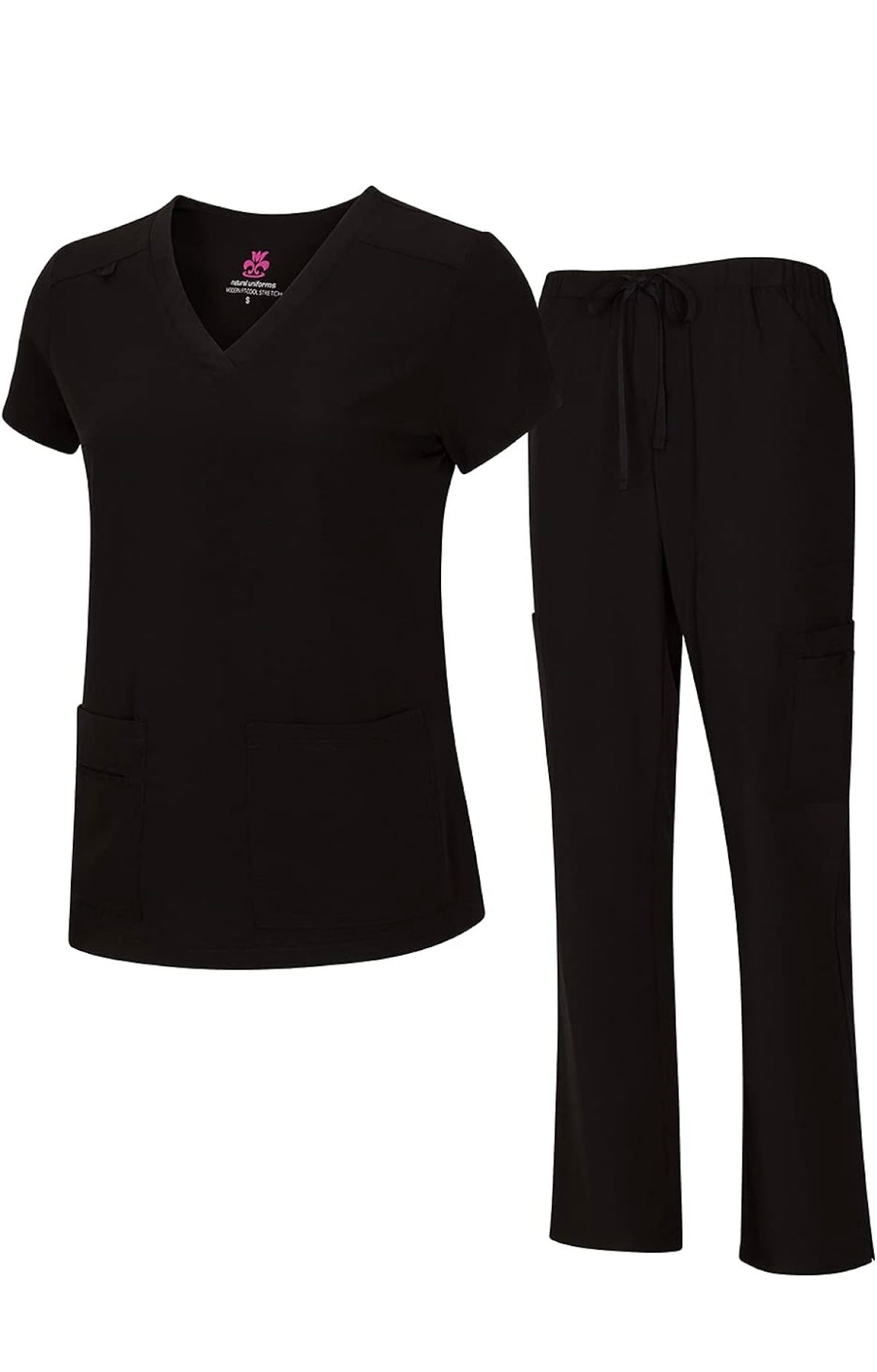 WOMEN'S COOL STRETCH V-NECK TOP AND CARGO PANT SET