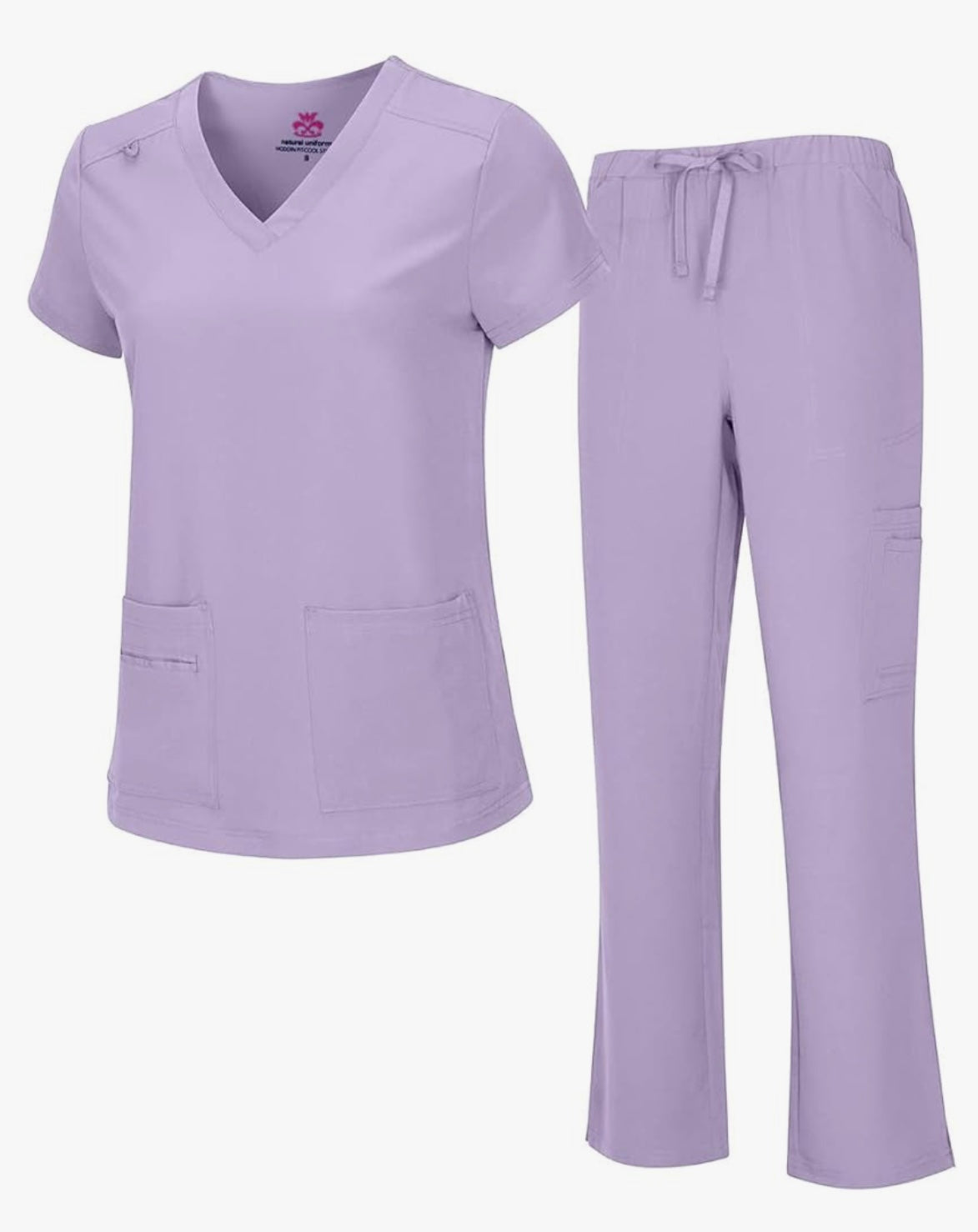 WOMEN'S COOL STRETCH V-NECK TOP AND CARGO PANT SET