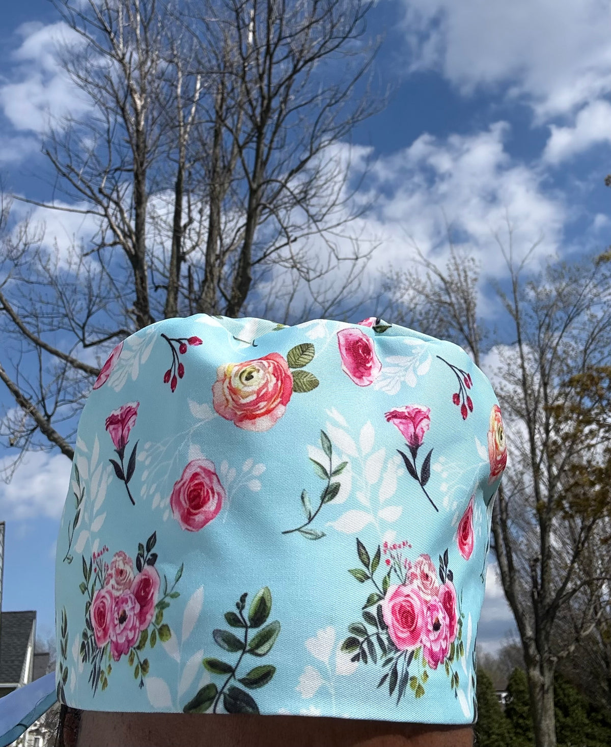 Floral Scrub Cap